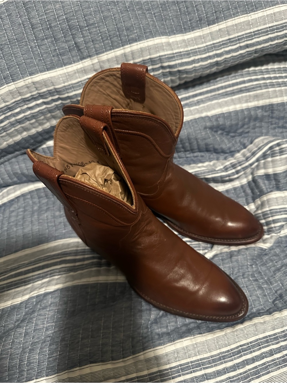 Tecovas Brown Leather Pull-On Boots